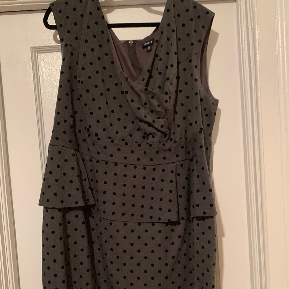 Torrid Peplum Dress NEW